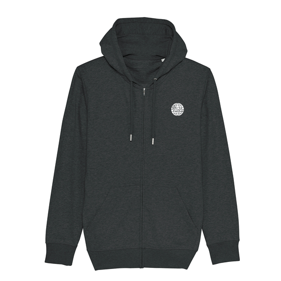 Torn Dive Flag Eco-Friendly Hoodie - Dark Heather Grey