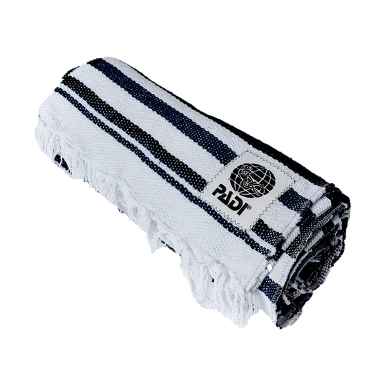 PADI Upcycled Baja Blanket – Black/White/Navy