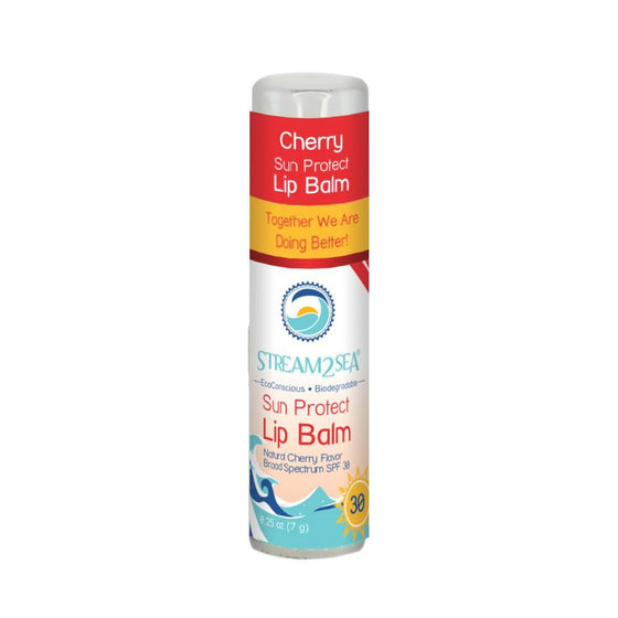 Stream2Sea Sun Protect Mineral Lip Balm Cherry SPF 30