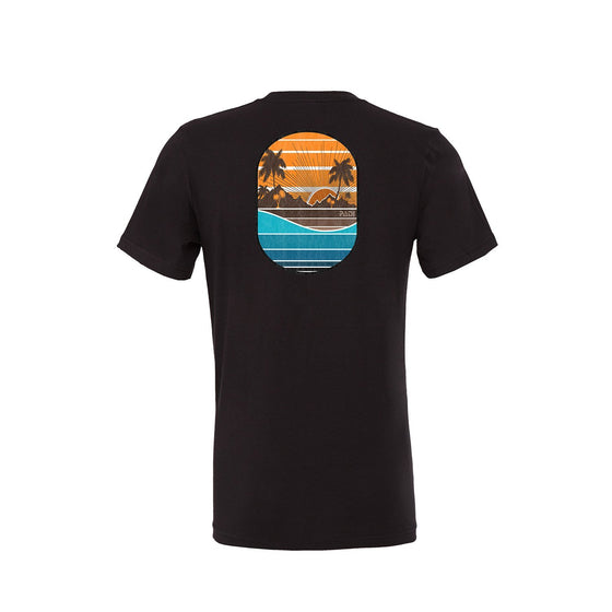 IslandSunset-VintageBlack-Tee-Back-Male