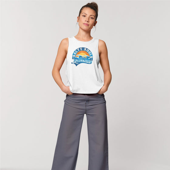SaltySoul-White-CropTank-Front-Women-Model
