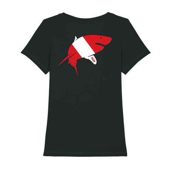 Women’s Dive Flag Great White Shark Tee