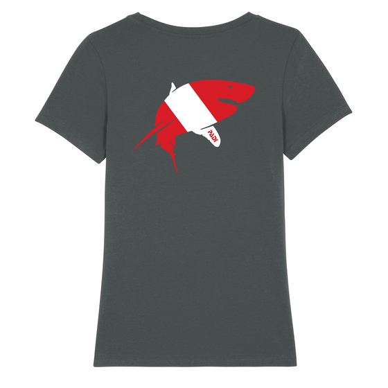 Women’s Dive Flag Great White Shark Tee