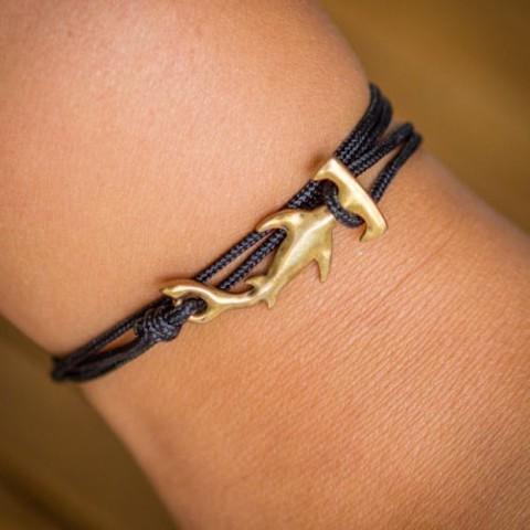 Hammerhead Shark  Bracelet - Bronze/Black