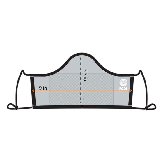 Ocean Depths 3-Layer Face Mask made from Recycled Plastic w/ Filter Pocket