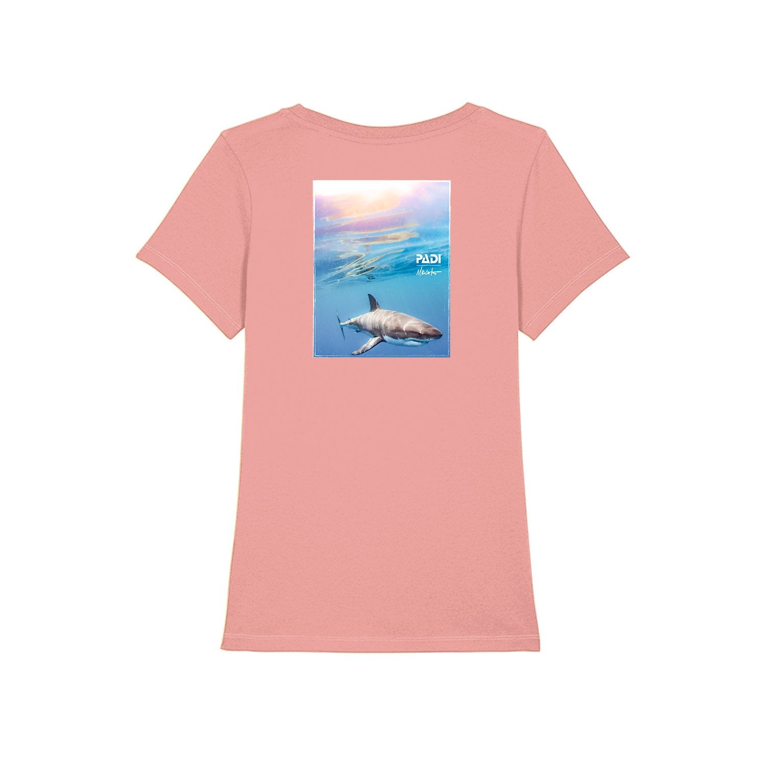 PADI X Mike Coots Great White Shark Women's Tee