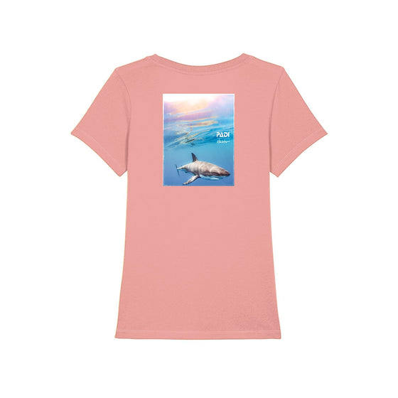 PADI X Mike Coots Great White Shark Women's Tee