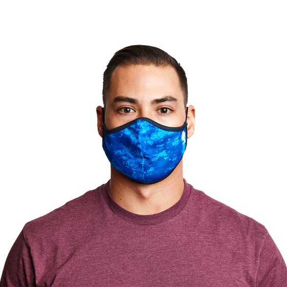 Ocean Depths 3-Layer Face Mask made from Recycled Plastic w/ Filter Pocket