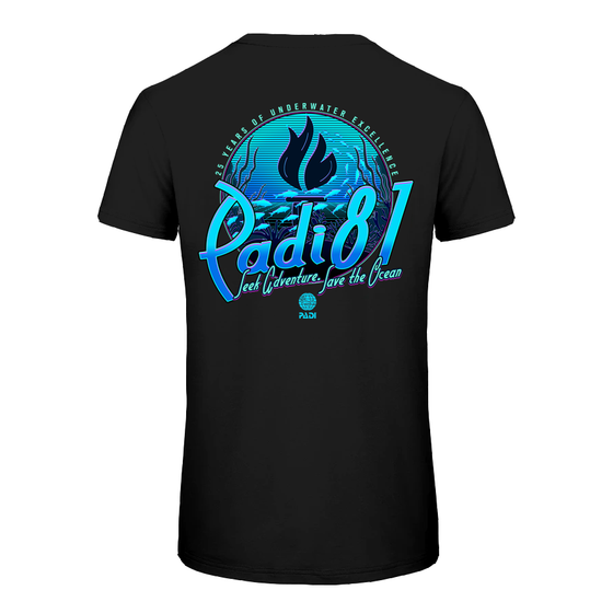 Men’s PADI Turns 25 Anniversary Retro Tee