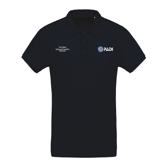 Advanced Freediver Instructor Men's Polo - Navy
