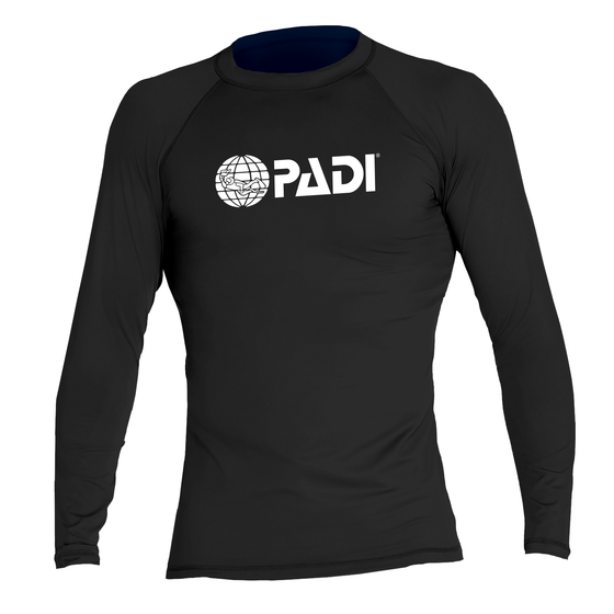 PADI Men’s Rash Guard - Black