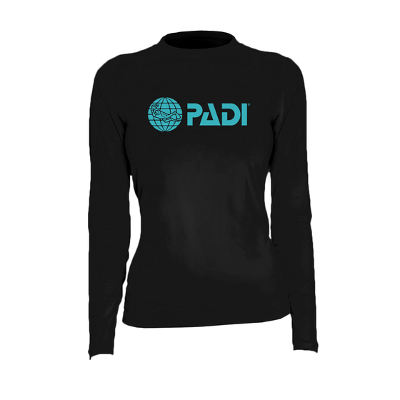 PADI Women’s Rash Guard - Black