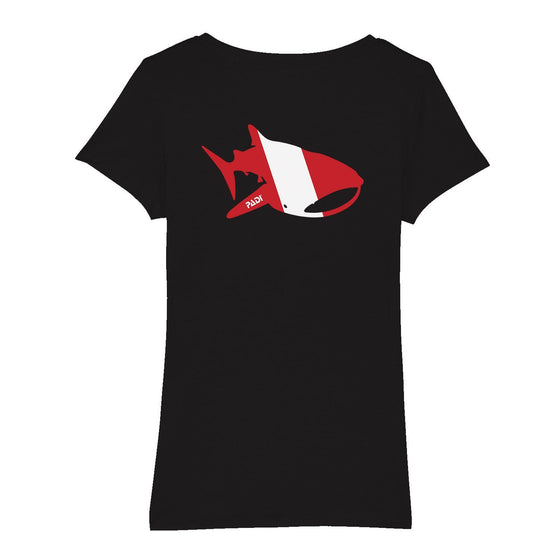 Women’s Limited Edition Dive Flag Whale Shark Tee - Black