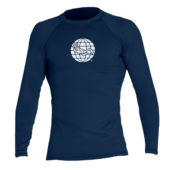 PADI Globe Men’s Rash Guard – Navy