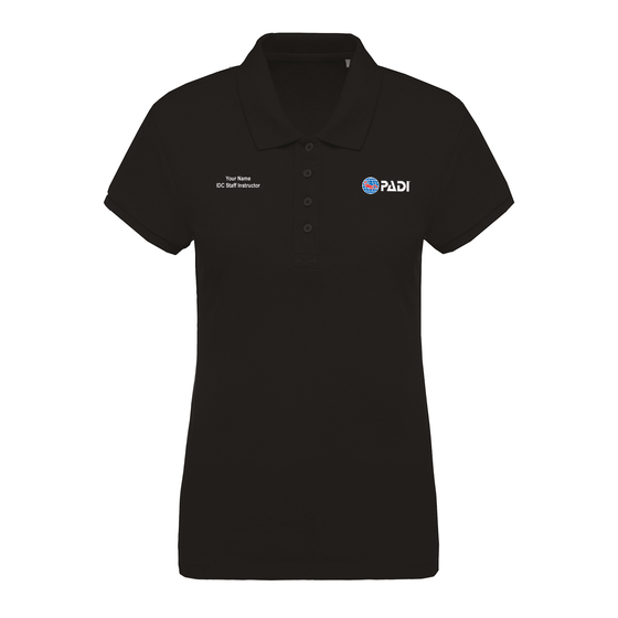 IDC Staff Instructor Women's Polo - Black