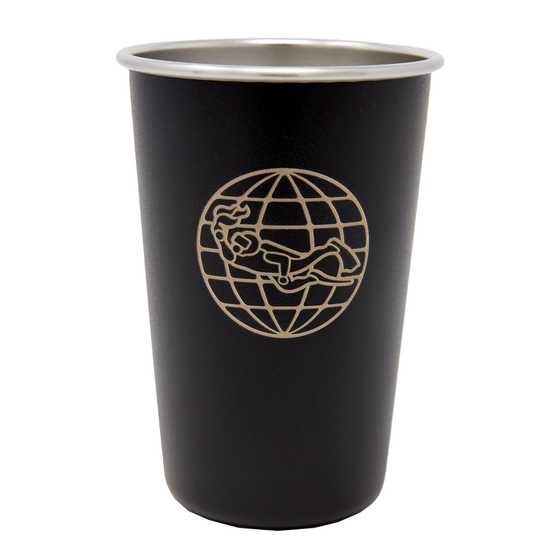 PADI X Klean Kanteen 16 oz Pint Glass - Matte Black