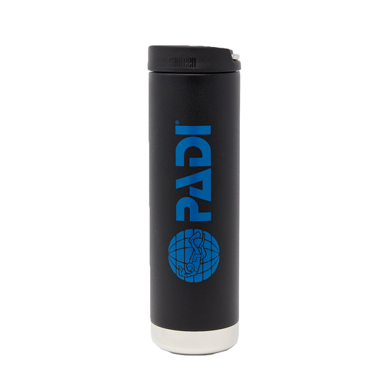 PADI X Klean Kanteen Wide Mouth 20 oz Insulated Bottle - Matte Black