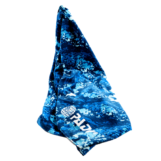 PADI X LEUS Ocean Blue Camo Eco-friendly Towel