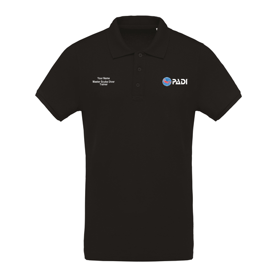 Master Scuba Diver Trainer Men's Polo - Black