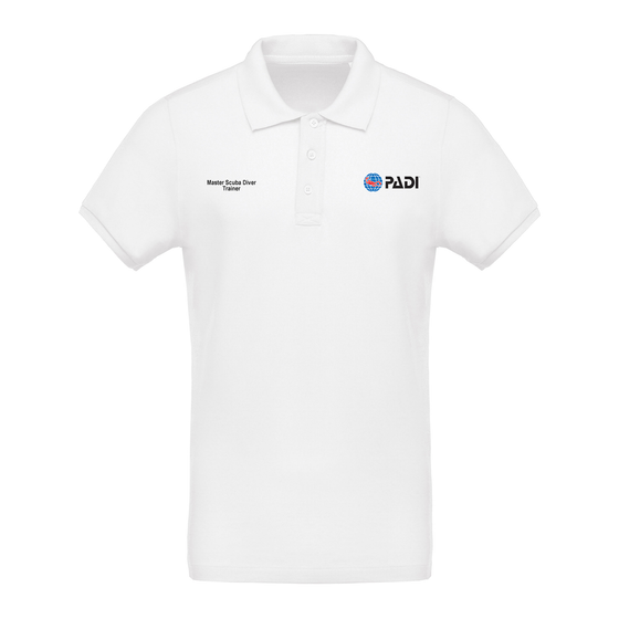 Master Scuba Diver Trainer Men's Polo - White