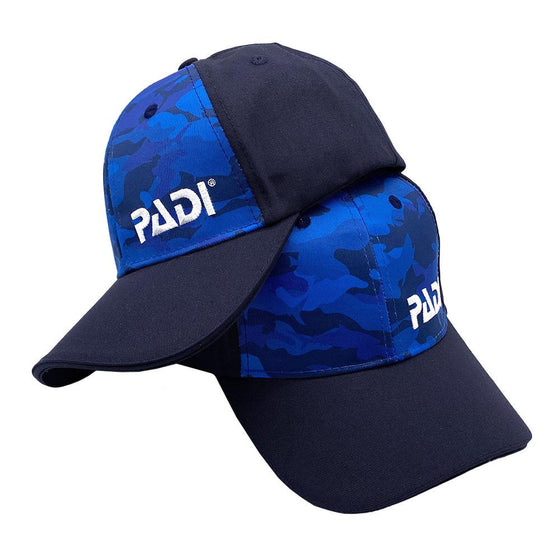Recycled Plastic, PADI Blue Shark Camo Hat