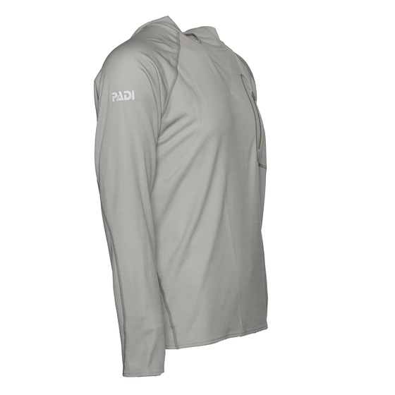 PADI Pro X Patagonia Men’s Sunshade Technical Hoodie – Tailored Grey