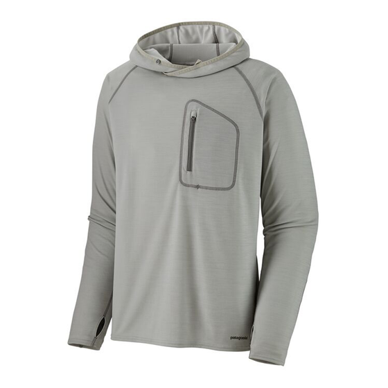 PADI Pro X Patagonia Men’s Sunshade Technical Hoodie – Tailored Grey