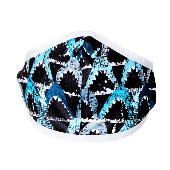 Great White Shark Recycled Plastic Cloth Face Mask with Filter Pocket + 5 Filters