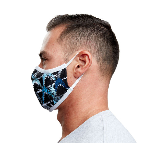 Great White Shark Recycled Plastic Cloth Face Mask with Filter Pocket + 5 Filters