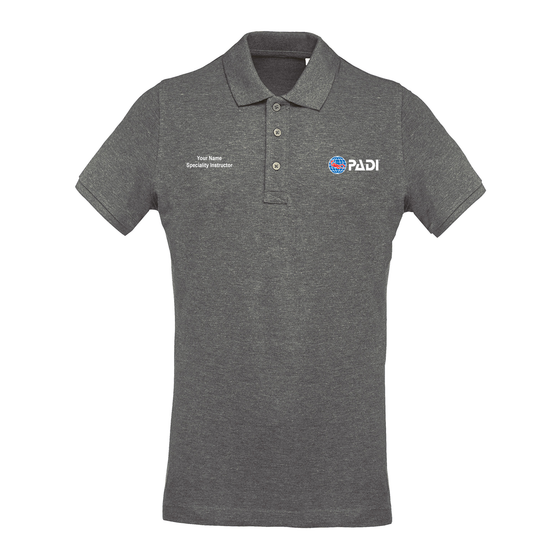 Open Water Scuba Instructor Women's Polo - Grey