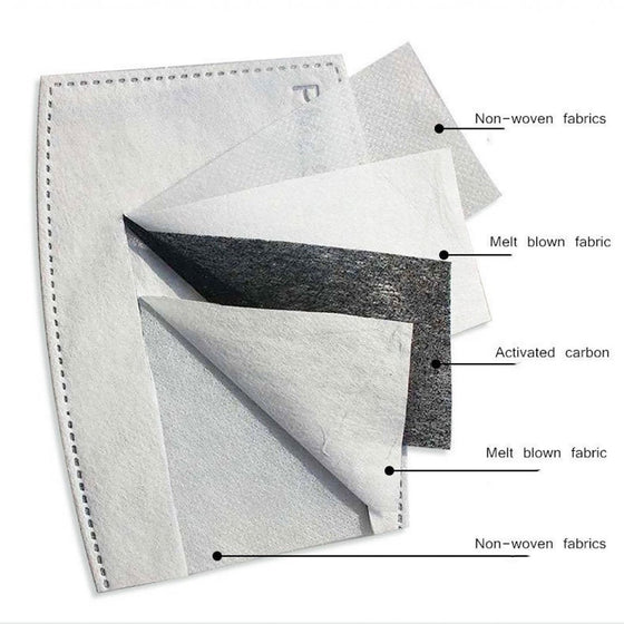 5 Pack - Replacement PM 2.5 Carbon Filters