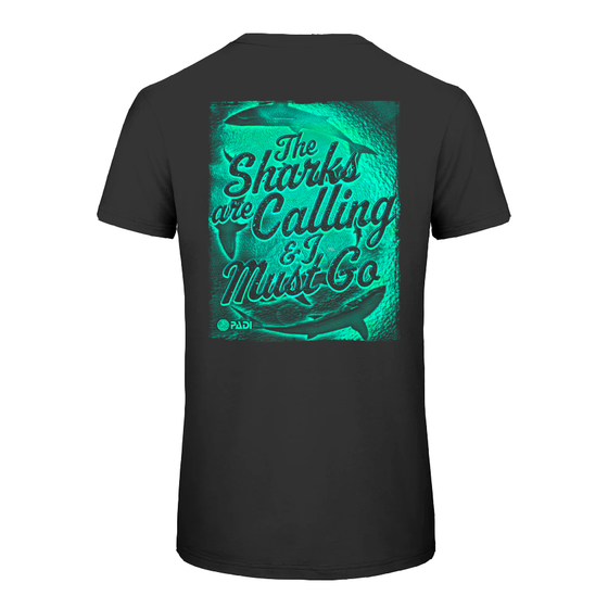 Unisex Sharks Are Calling Tee - Black