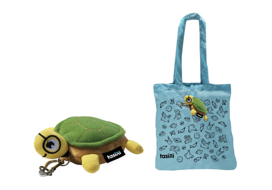 Tasini Turtle Keychain / Reusable Bag