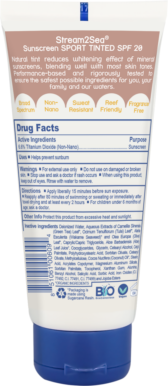 Stream2Sea Tinted Sunscreen SPF 20