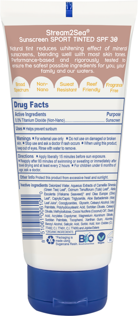 Stream2Sea Tinted Sunscreen SPF 30
