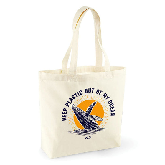 Breaching Whale Organic Charity Tote 