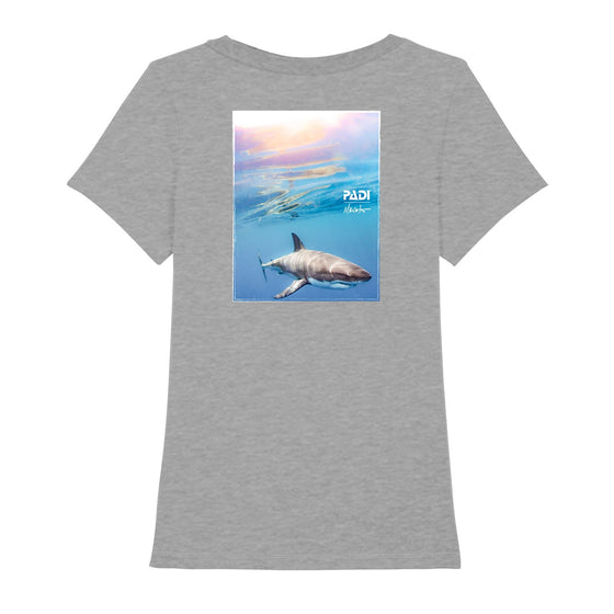 PADI X Mike Coots Great White Shark Women's Tee