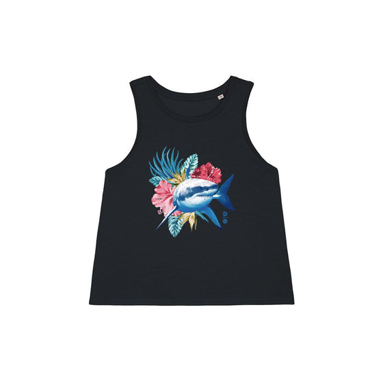 PADI X Discovery Shark Week Tropical Great White Womens Organic Tee