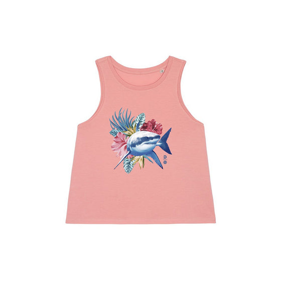 PADI X Discovery Shark Week Tropical Great White Womens Organic Tee