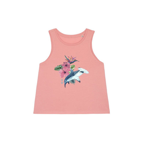 PADI X Discovery Shark Week Tropical Hammerhead Organic Womens Tee