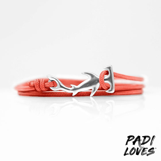 Jewelry - Bracelet - Hammerhead Clasp Sterling Sliver Coral Sunrise