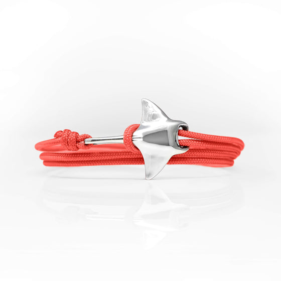 Jewelry - Bracelet - Manta Ray Clasp	Sterling Silver Coral Sunrise