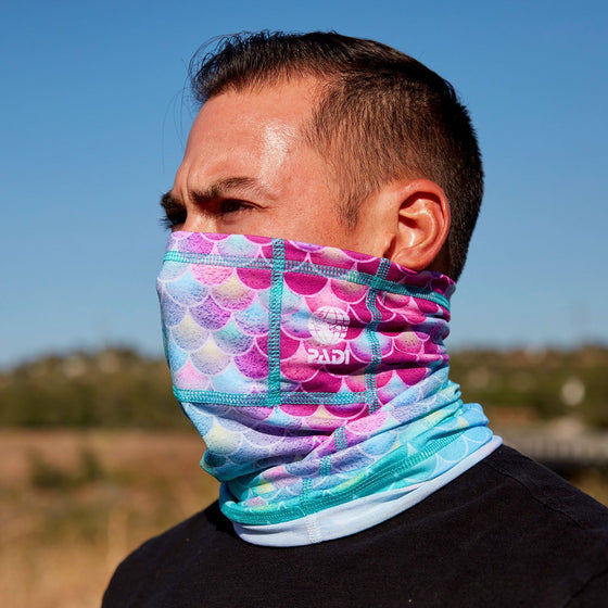 Mermaid Scales Recycled Plastic Face Mask / Sun Shield + 2 Filters