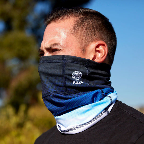 Tropical Seas Recycled Plastic Face Mask / Sun Shield + 2 Filters