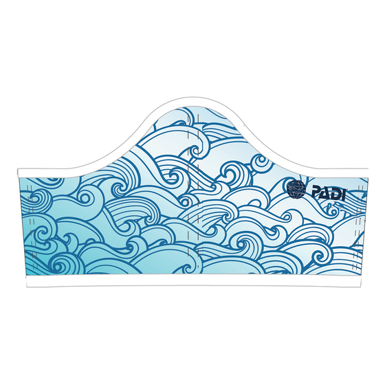 PADI Recycled Plastic Cloth Kids Face Mask + 5 Filters | Washable, Reusable, Eco-Friendly