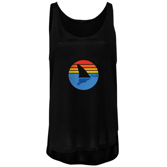 Women's Retro Shark Tank- Black