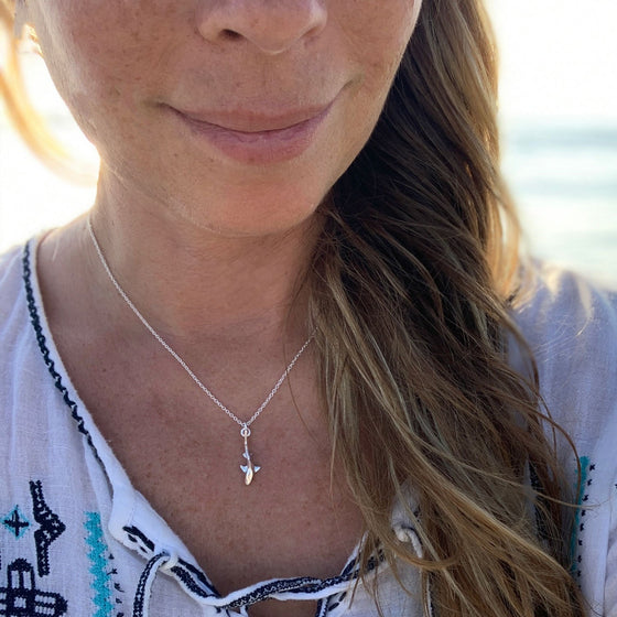 Small Sterling Silver Shark Necklace